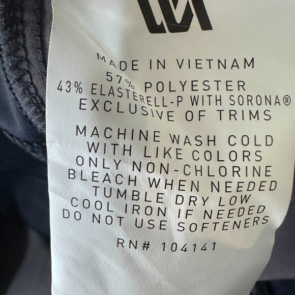 VRST Pants Men’s 32 x 34 Navy Blue 5-Pockets Golf Straight Classic Slim Fit New - Picture 7 of 10